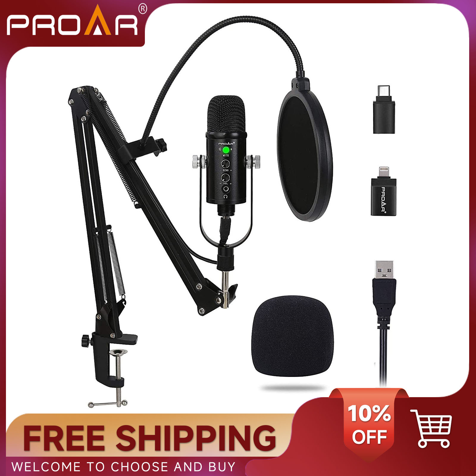 Pc Gaming Youtube - BM86 USB คอนเดนเซอร์ไมโครโฟน PC GAMING Podcast
