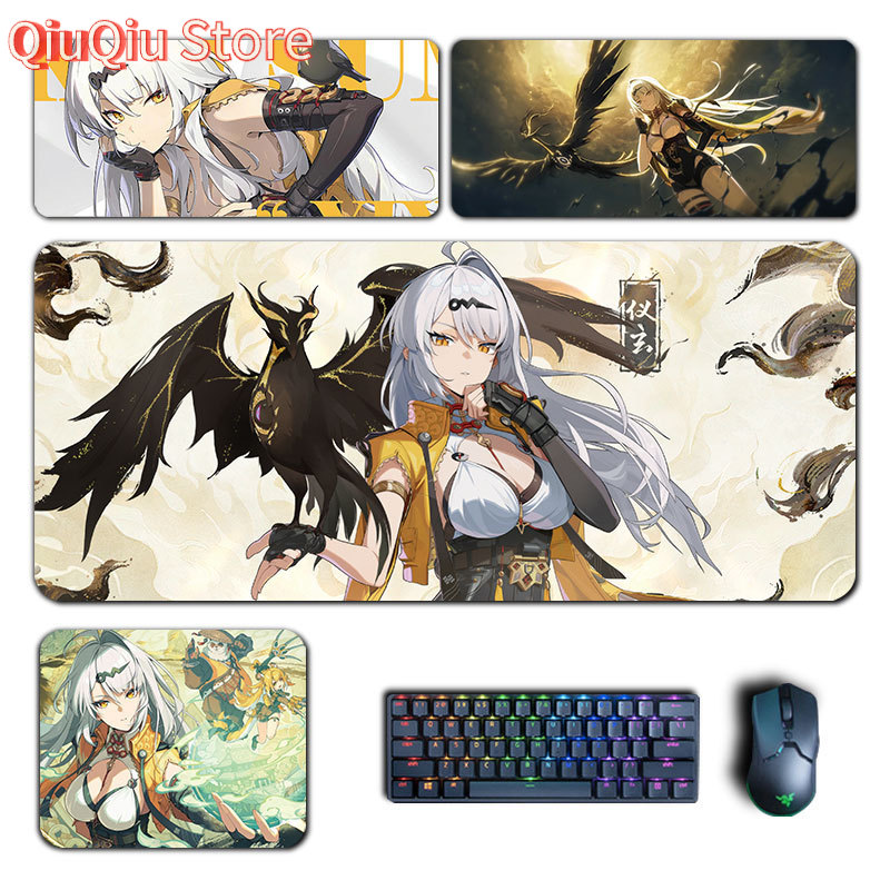Pc Gaming Zone - แผ่นรองเมาส์อะนิเมะ Zenless Zone Zero แผ่นรองเมาส์คอมพิวเตอร์คีย์บอร์ดขนาดใหญ่แผ่นรองพีซีอุปกรณ์เสริมสำหรับเล่นเกมสำนักงานแผ่นรองโต๊ะ