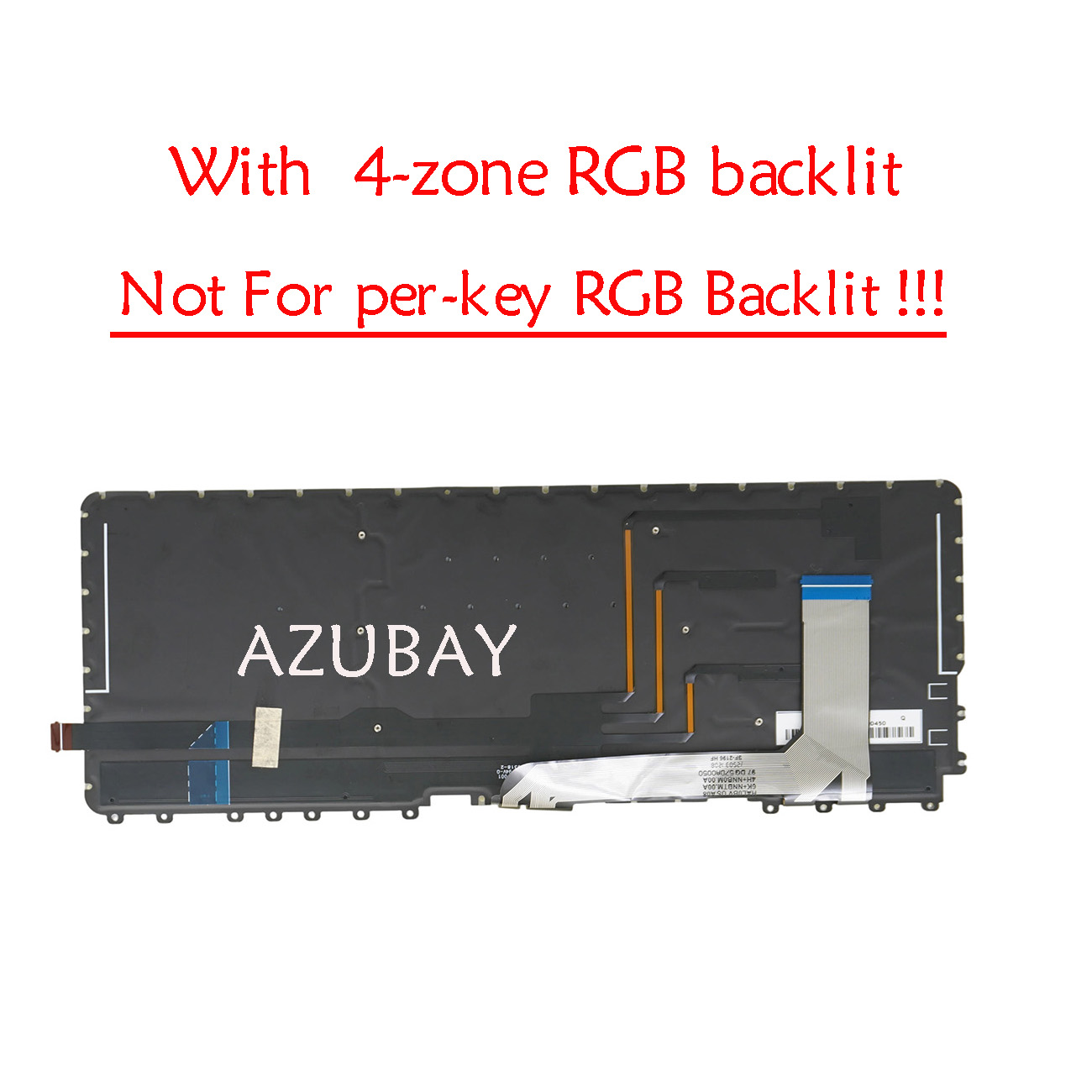 Pc Gaming Zone - คีย์บอร์ดแล็ปท็อปพร้อมไฟ RGB 4 โซน สำหรับแล็ปท็อปเกมมิ่ง HP