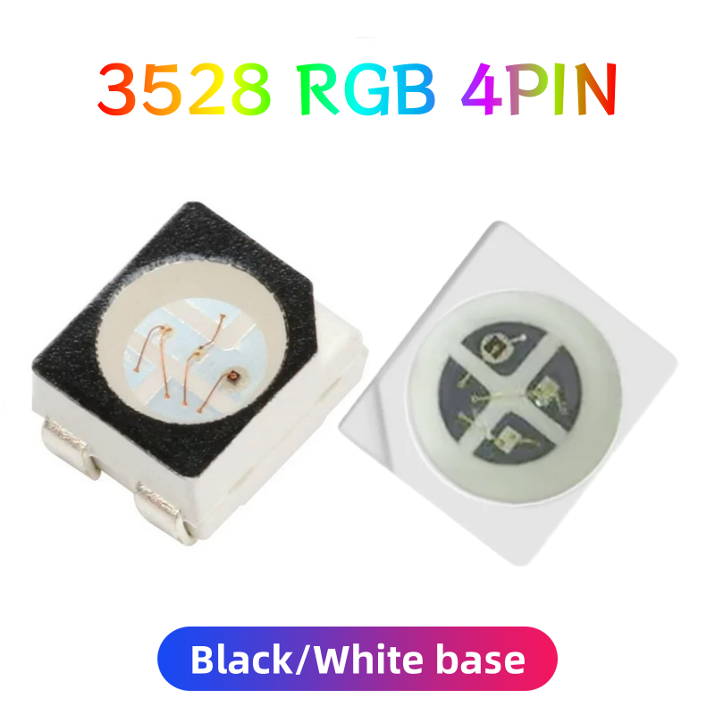 Rgb Keyboard Wrist Rest - 100pc3528 RGB หลอด LED ความสว่างสูง, ขั้วบวก/ขั้วลบทั่วไป,