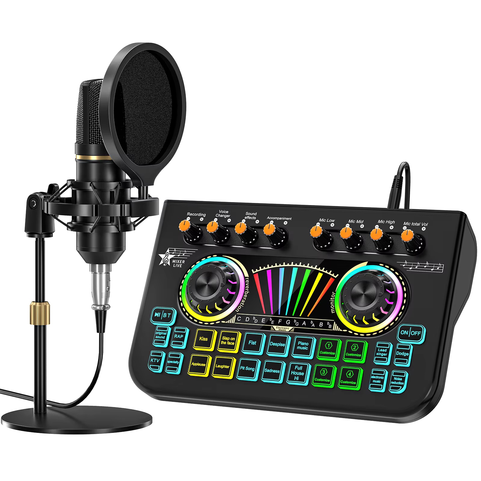 Pc Gaming Youtube - ชุดไมโครโฟนพอดแคสต์ Tenlamp X3 BM800 พร้อมไมโครโฟนคอนเดนเซอร์ขนาด 3.5