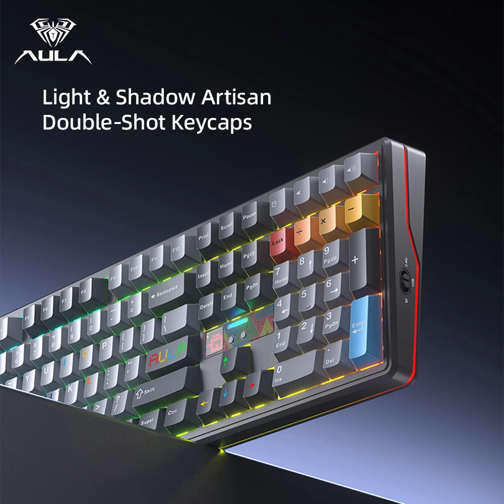 คีย์บอร์ดเกมมิ่ง AULA F108 Pro - Pc Gaming Uk บทวิจารณ์และราคา