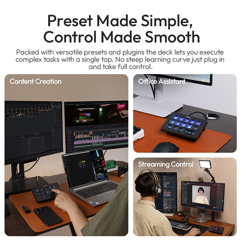 Ulanzi D200H Deck Dock คอนโทรล - Stream Deck บทวิจารณ์และราคา