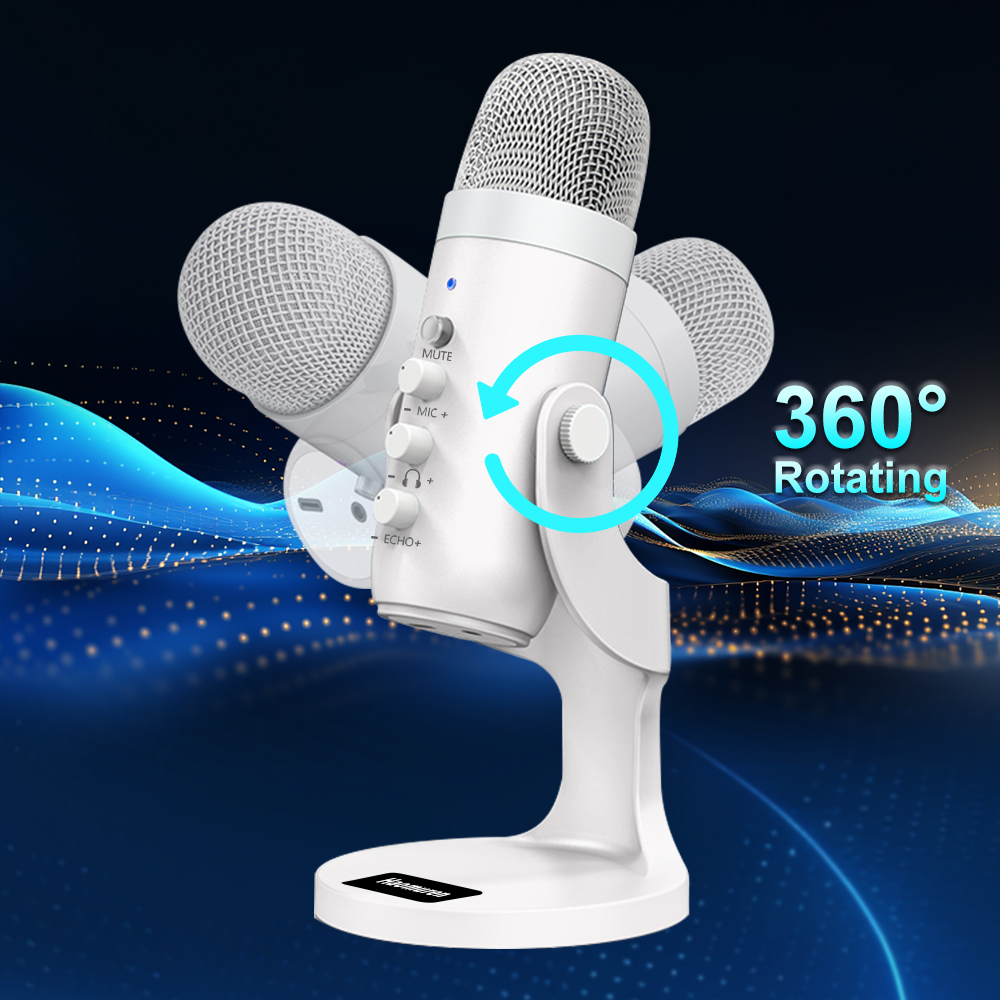 มืออาชีพสีขาว USB คอนเดนเซอร์ไ - Pc Gaming Youtube บทวิจารณ์และราคา
