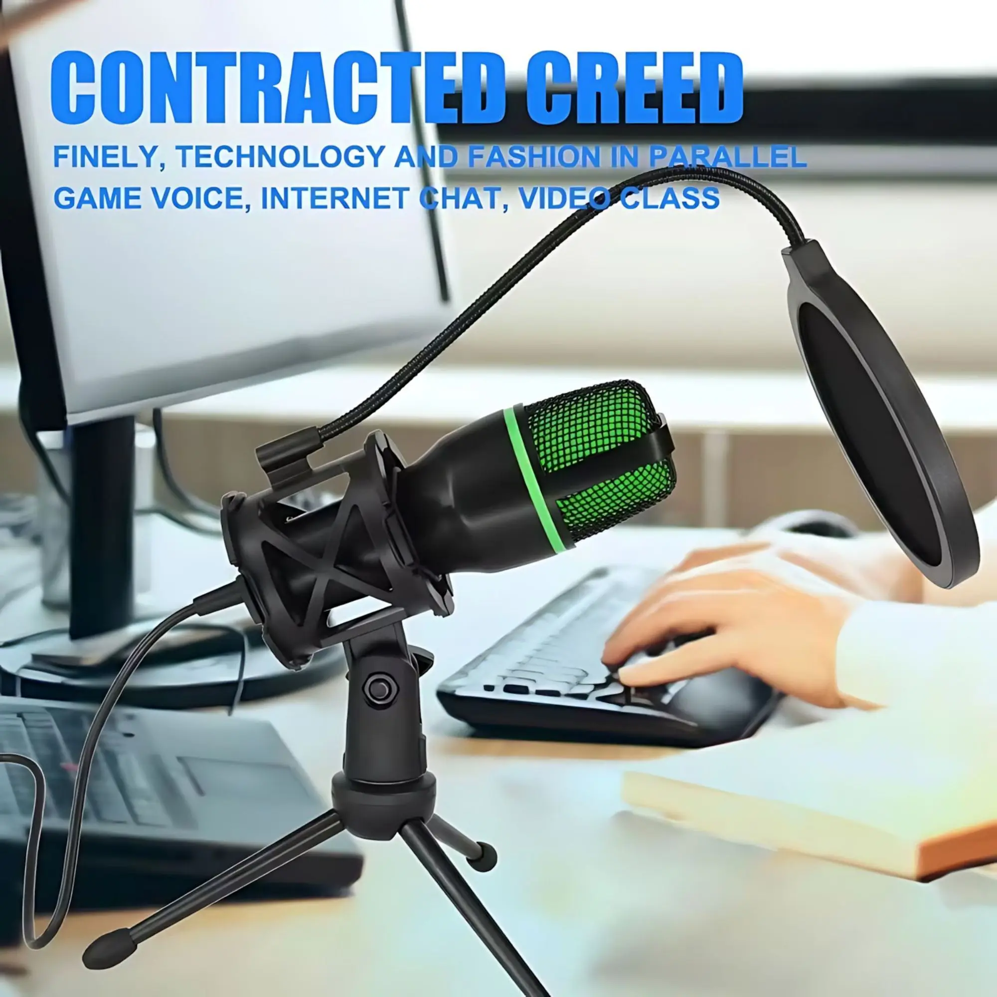 ชุดไมโครโฟนคอนเดนเซอร์ระดับมือ - Pc Gaming Youtube บทวิจารณ์และราคา