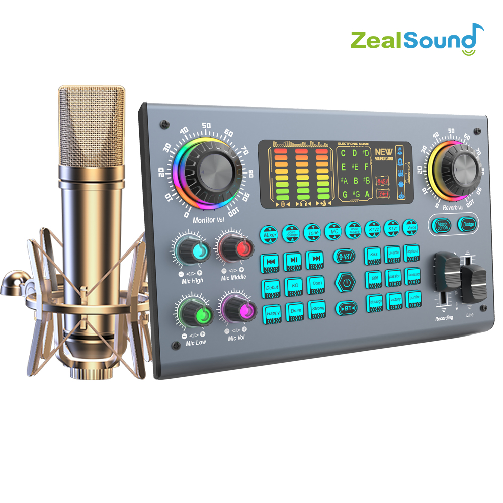 Zealsound ชุดอุปกรณ์การ์ดเสียง - Pc Gaming Live Streaming บทวิจารณ์และราคา
