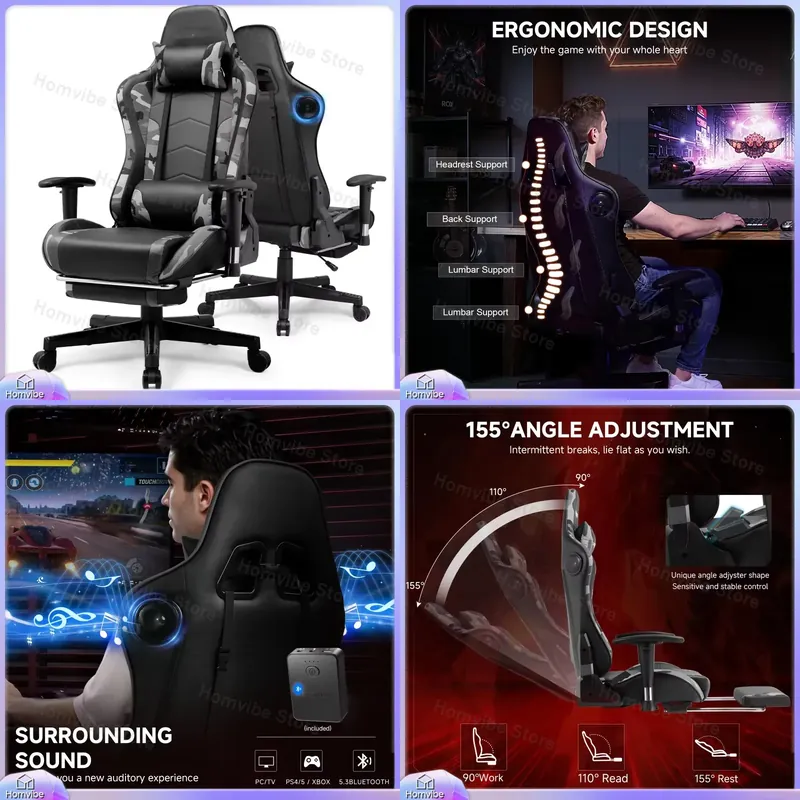 เก้าอี้เกมมิ่งตามหลักสรีรศาสตร - Gaming Speaker บทวิจารณ์และราคา