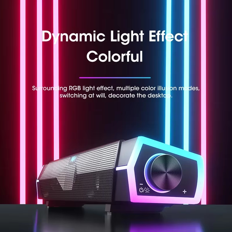 4D บลูทูธ 5.0 ซาวด์บาร์แบบมีสา - Gaming Speaker บทวิจารณ์และราคา